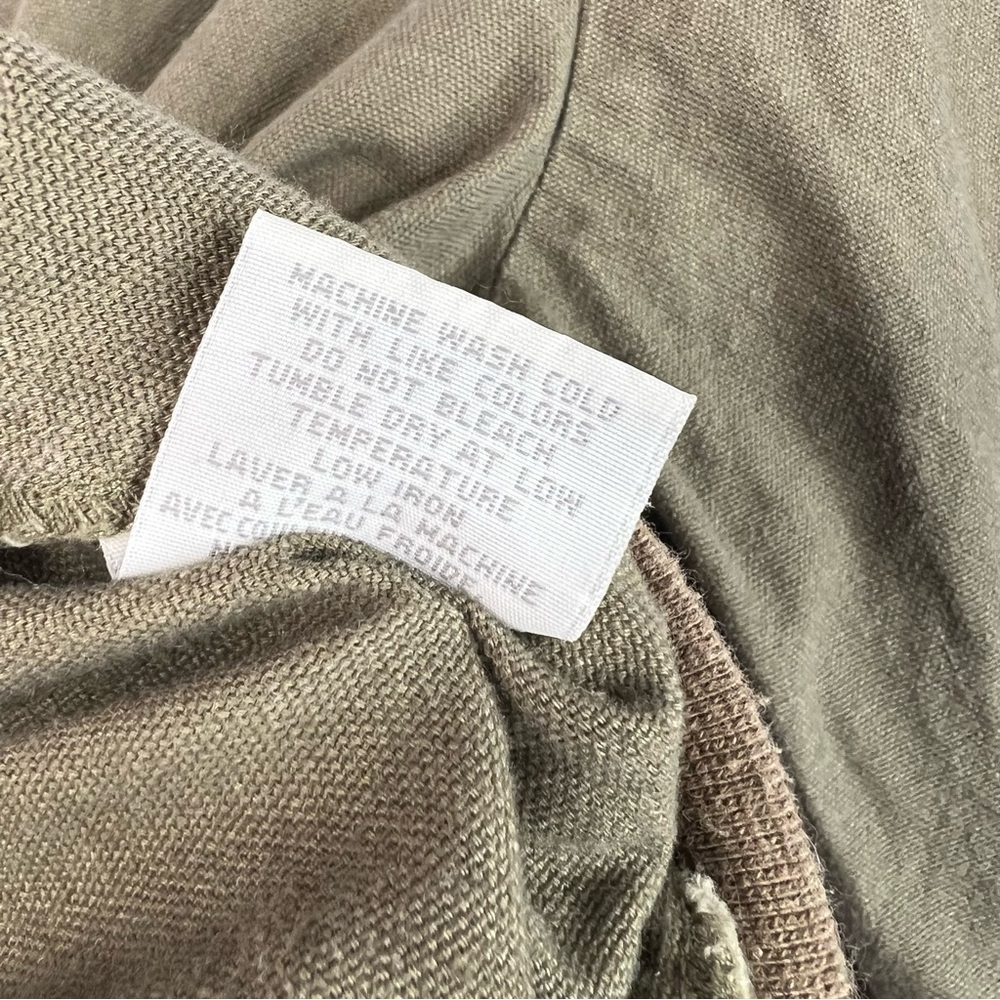 Effetti Moda coat zip up brown green Olive Bomber Jacket pockets cargo - Picture 8 of 10